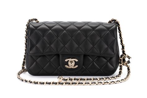 chanel mini crush bag|Mini classic handbag, Lambskin & gold.